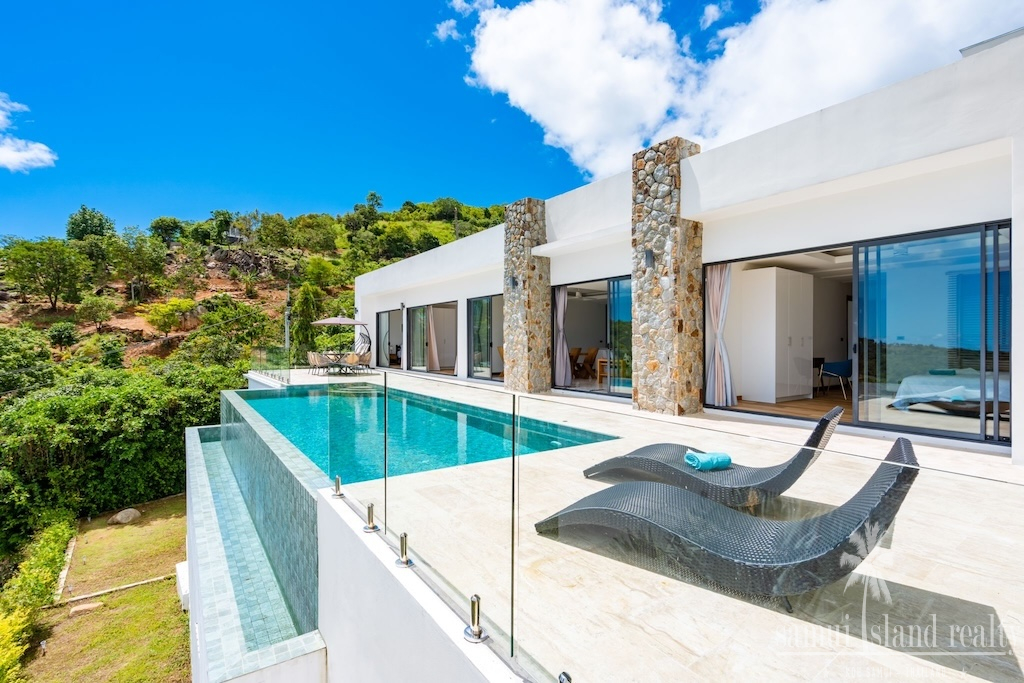 Bophut Contemporary Sea View Property Terrace