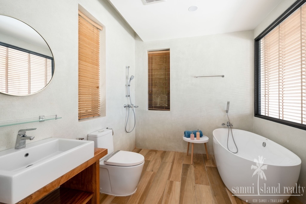 Bophut Contemporary Sea View Property Bathroom