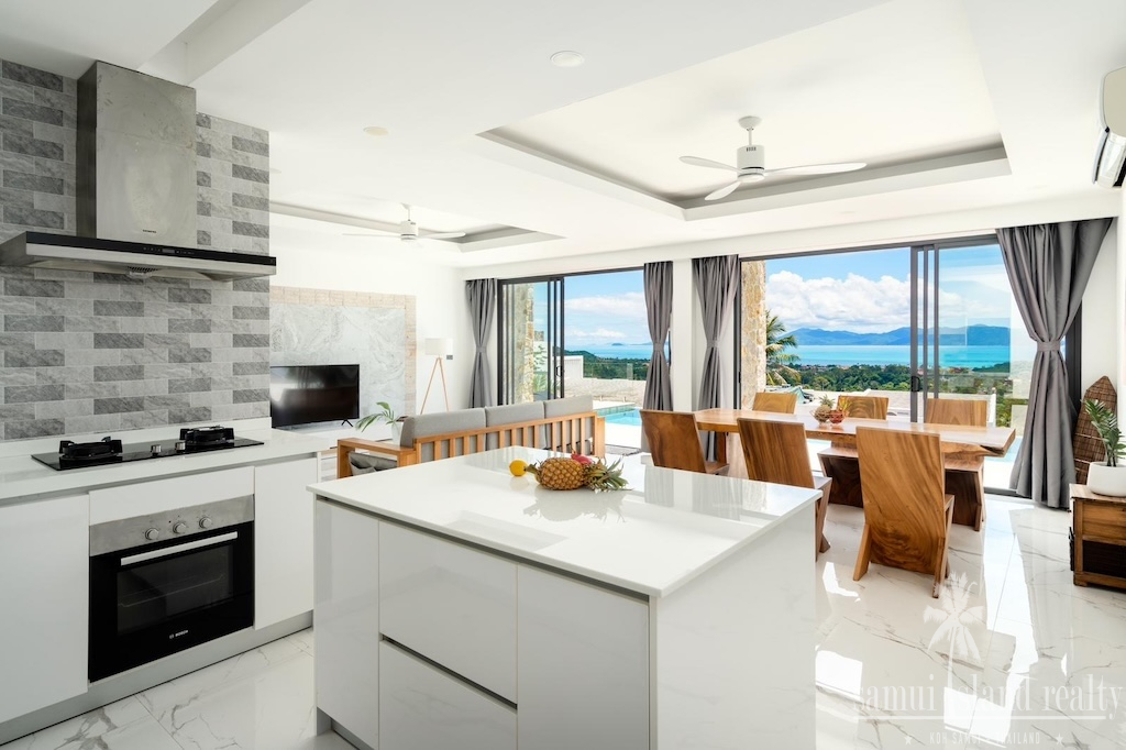 Bophut Contemporary Sea View Property Kitchen