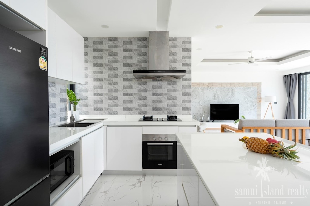 Bophut Contemporary Sea View Property Kitchen