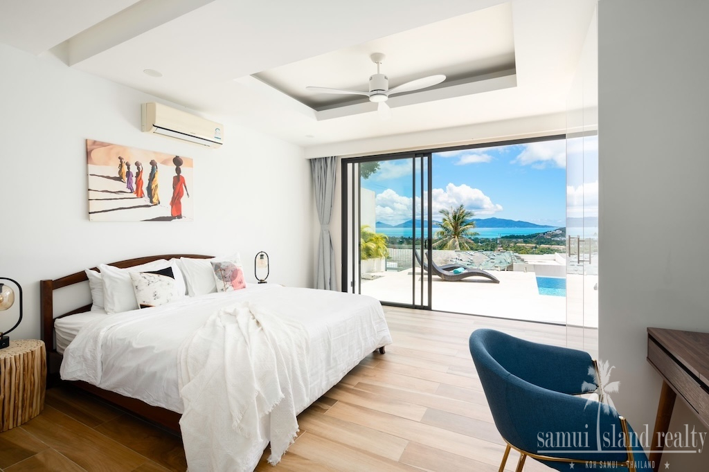Bophut Contemporary Sea View Property Bedroom