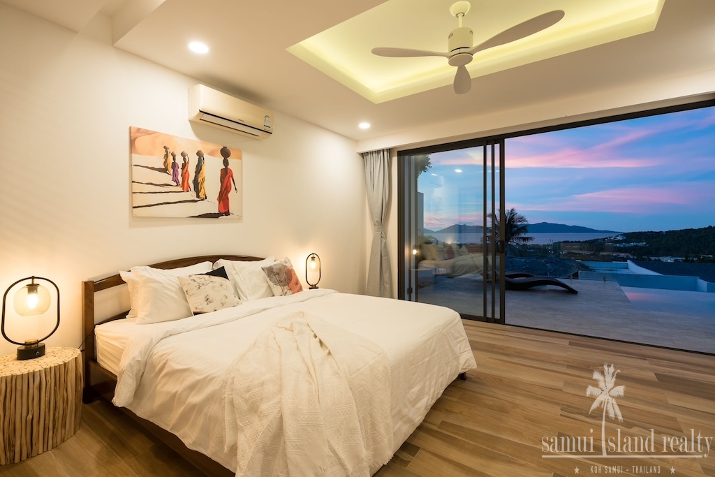 Bophut Contemporary Sea View Property Bedroom