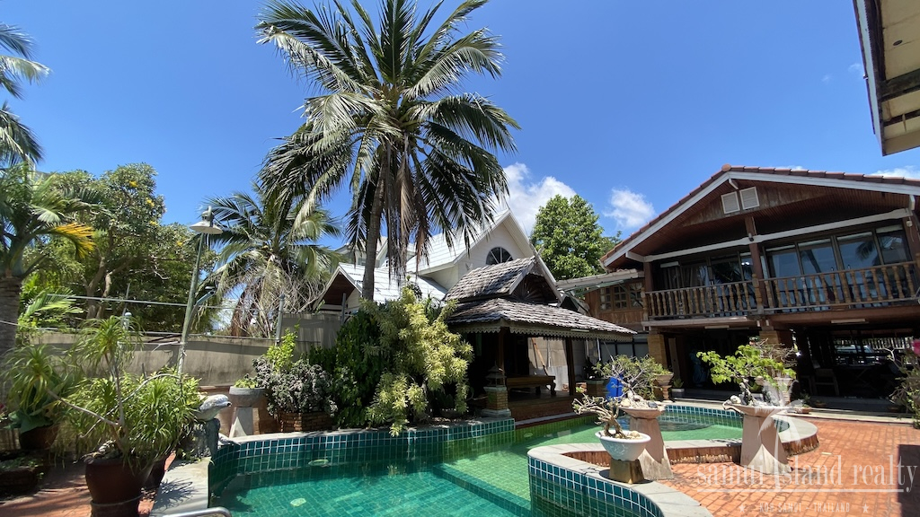 Koh Samui Beachfront House Outdoor Area