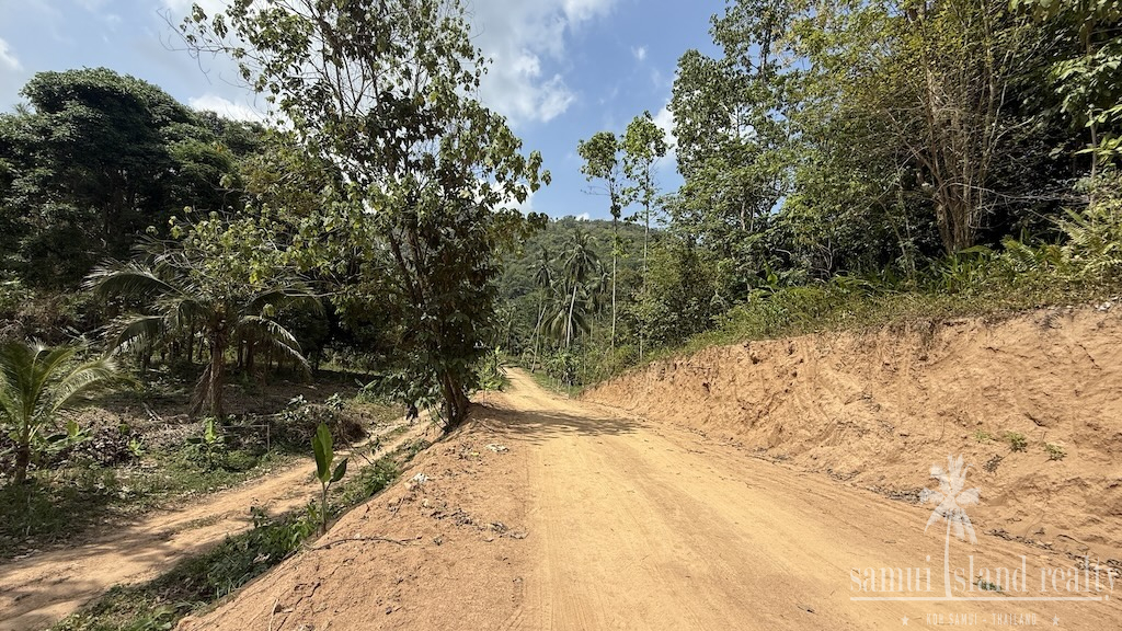 Koh Samui Land Plots For Sale Road