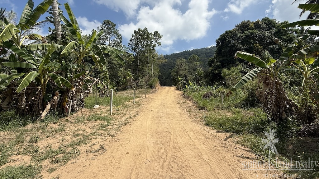 Koh Samui Land Plots For Sale Road