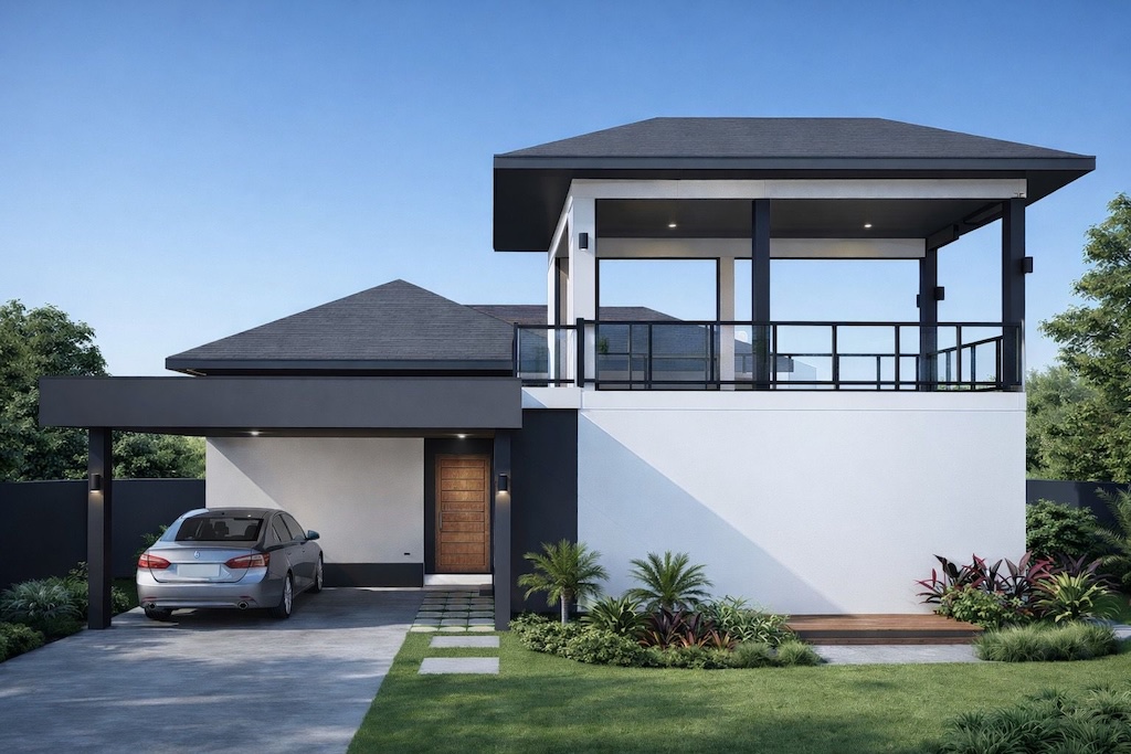 Maenam Soi 1 Villas For Sale Parking