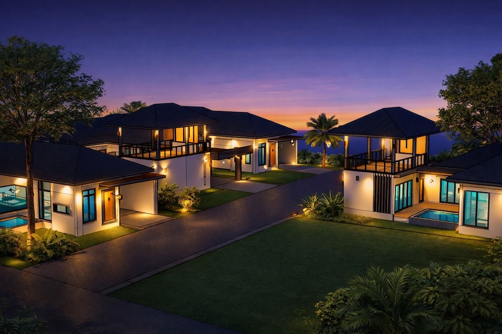 Maenam Soi 1 Villas For Sale Night