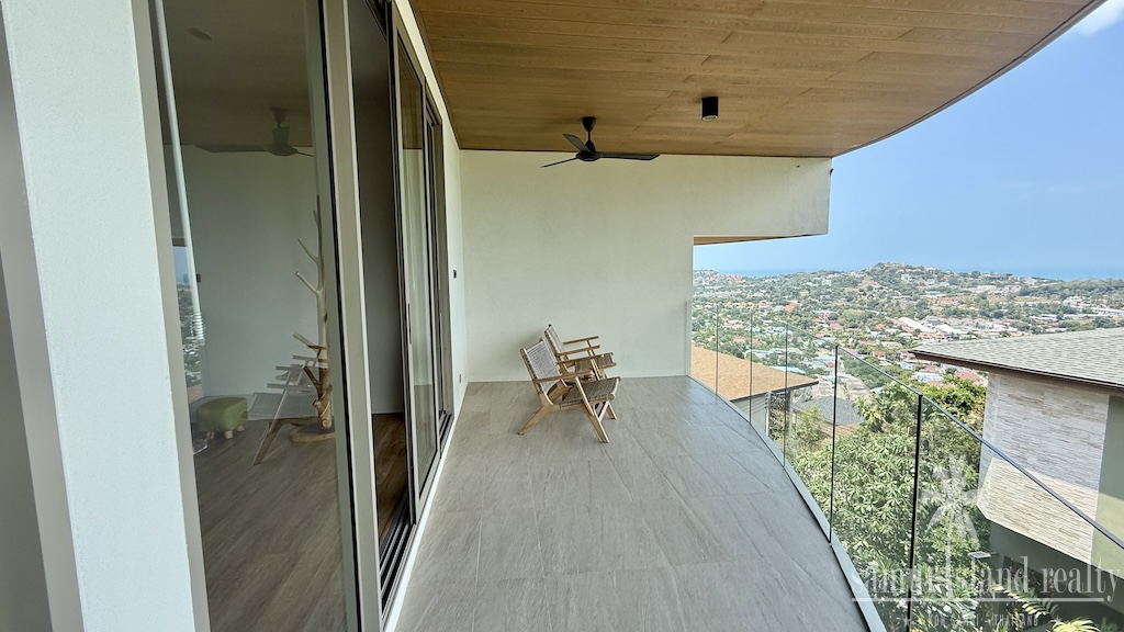 Plai Laem Sea View Villa Balcony