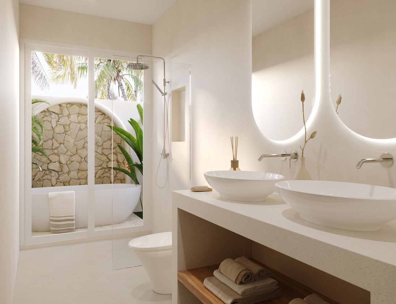 3-Bed Residences At Thara Tropical Villas 3-Bed Residences At Thara Tropical Villas Bathroom