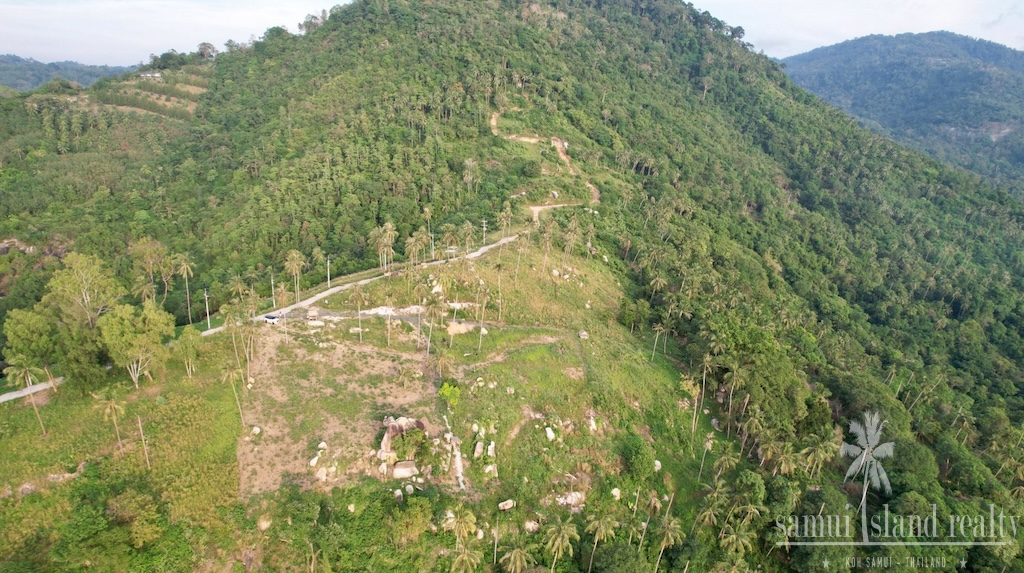 Koh Samui Sea View Land Lipa Noi Aerial