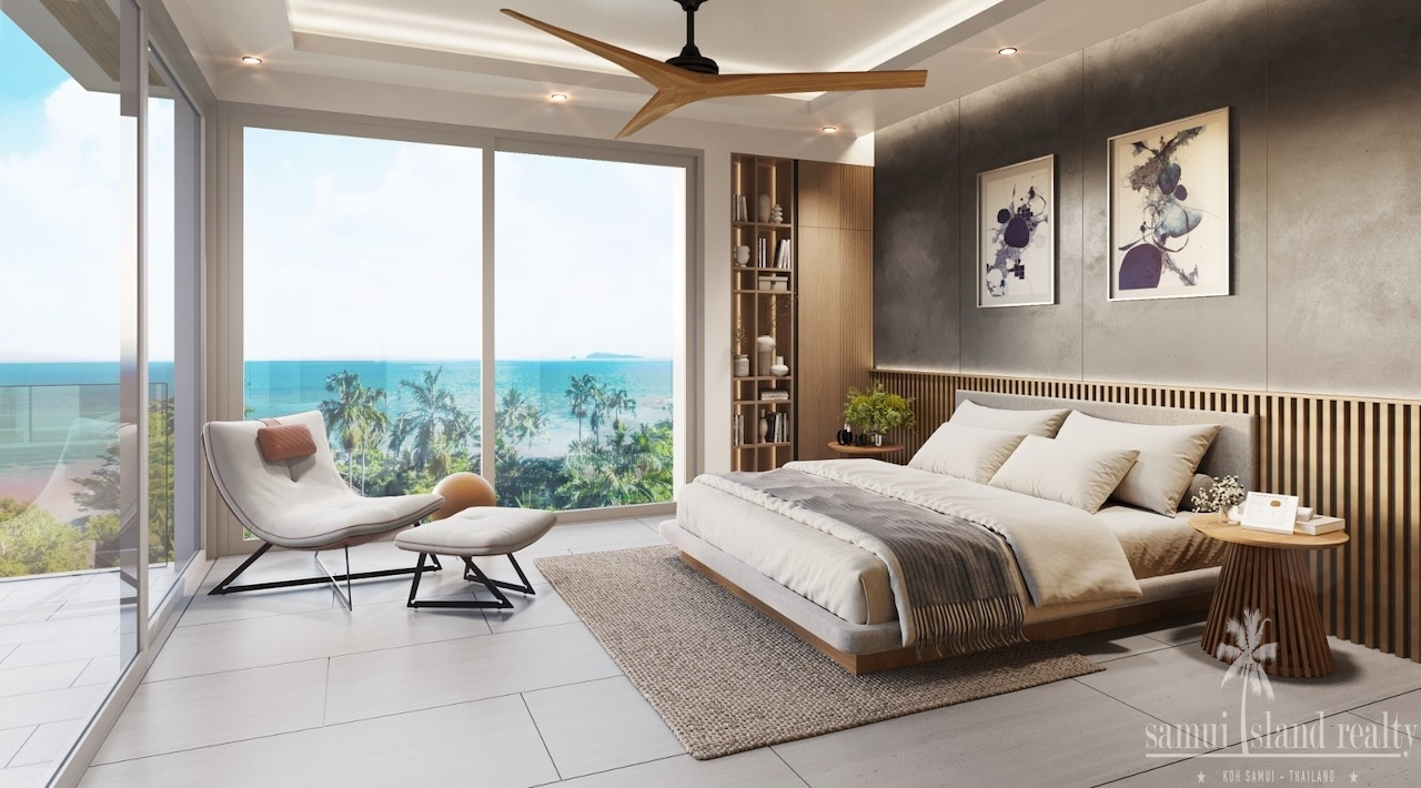 Koh Samui Sea View Property In Choeng Mon Bedroom