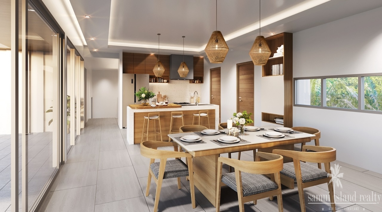 Koh Samui Sea View Property In Choeng Mon Dining