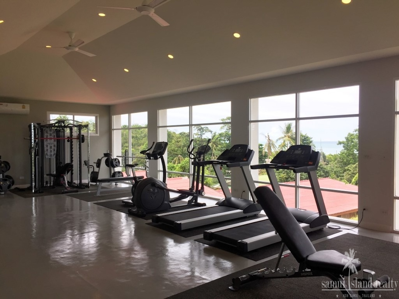 Koh Samui Sea View Property In Choeng Mon Gym