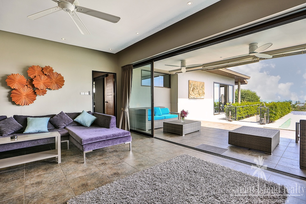 Lamai 4-Bed Pool Villa For Sale Lounge