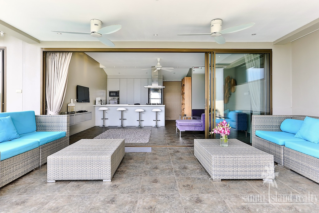 Lamai 4-Bed Pool Villa For Sale Outdoor Seating