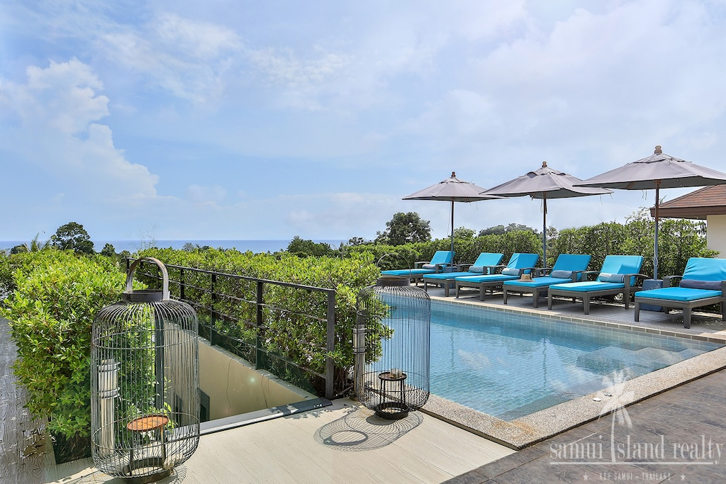 Lamai 4-Bed Pool Villa For Sale Terrace