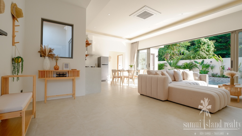 Maenam 3-Bed Pool Villas Living Area