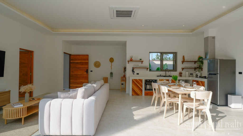 Maenam 3-Bed Pool Villa Living Area
