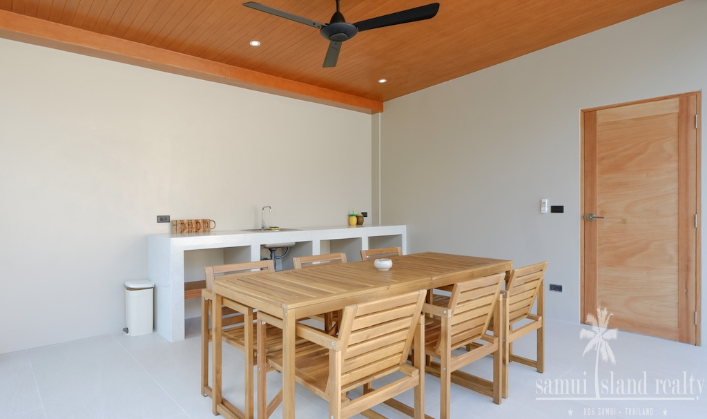 Maenam 3-Bed Pool Villa Outdoor Dining