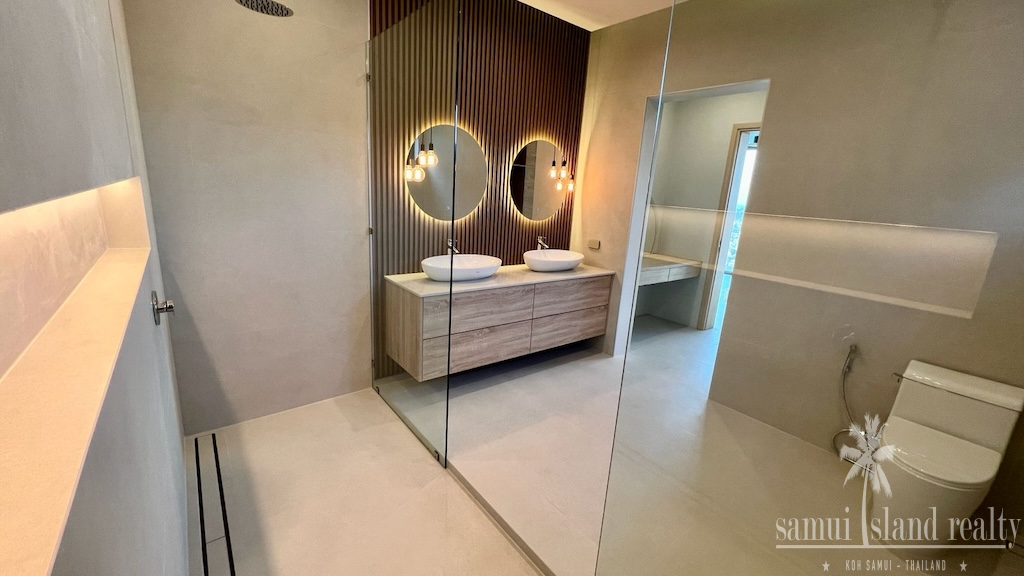 Modern Sea View Villa For Sale in Plai Laem Bathroom