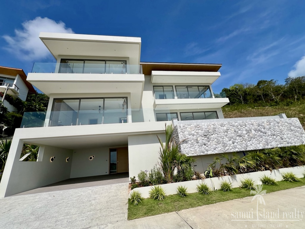 Modern Sea View Villa For Sale In Plai Laem Parking