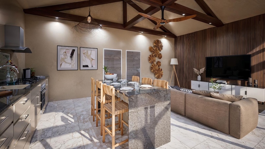 Baan Dao Residence Maenam Living Area