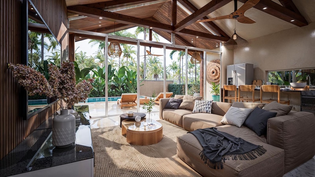 Baan Dao Residence Maenam Lounge View