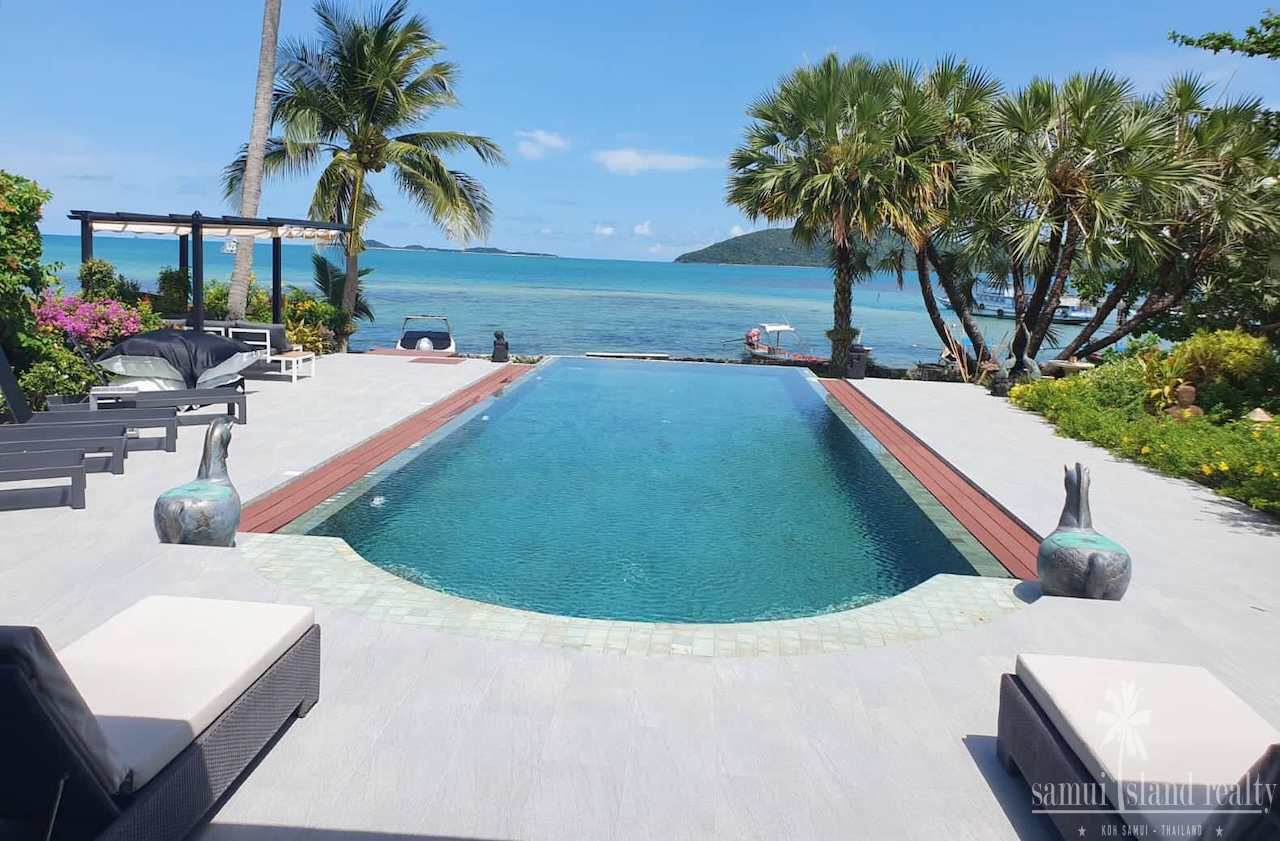 Beachfront Property For Sale In Koh Samui Pool View