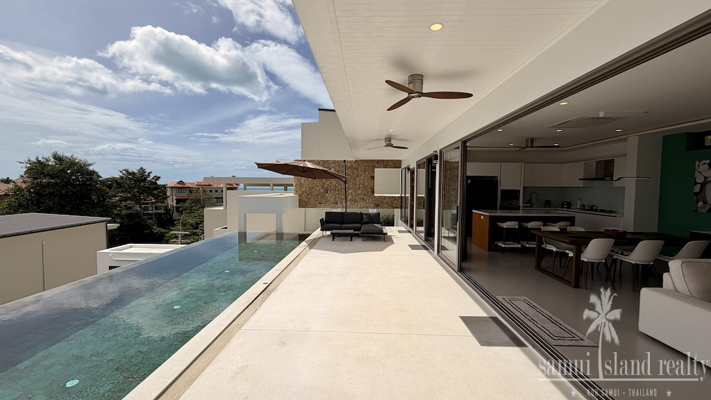 Chaweng Noi Modern Sea View Villa Terrace