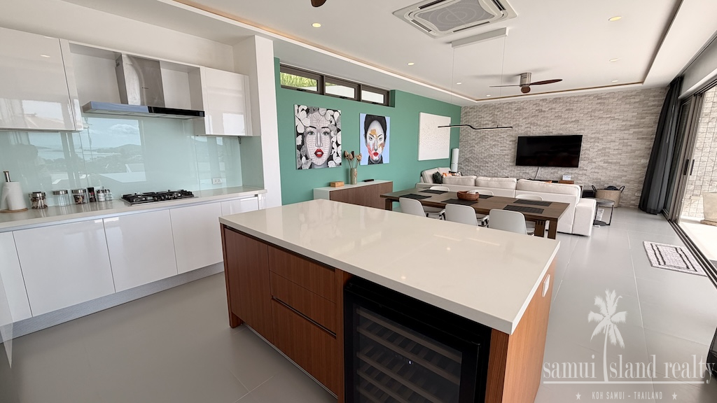 Chaweng Noi Modern Sea View Villa Kitchen