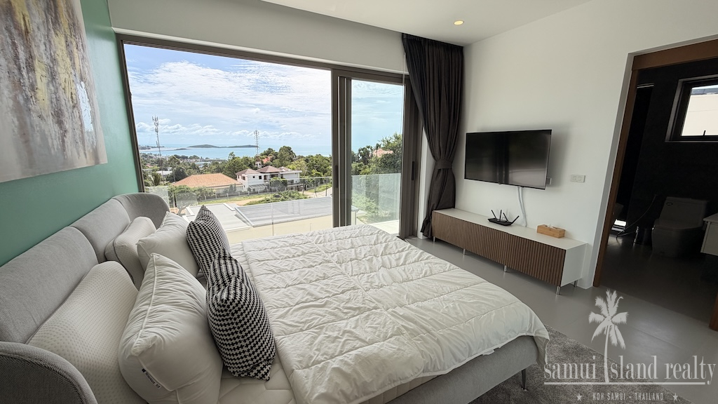 Chaweng Noi Modern Sea View Villa Bedroom