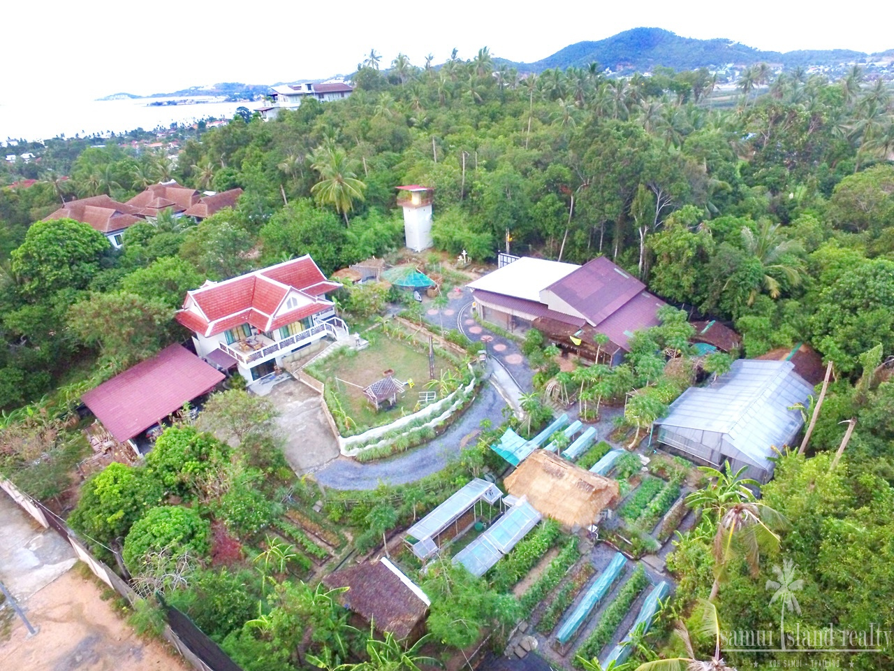 Koh Samui Property With Expansive Grounds Koh Samui Property With Expansive Grounds Aerial