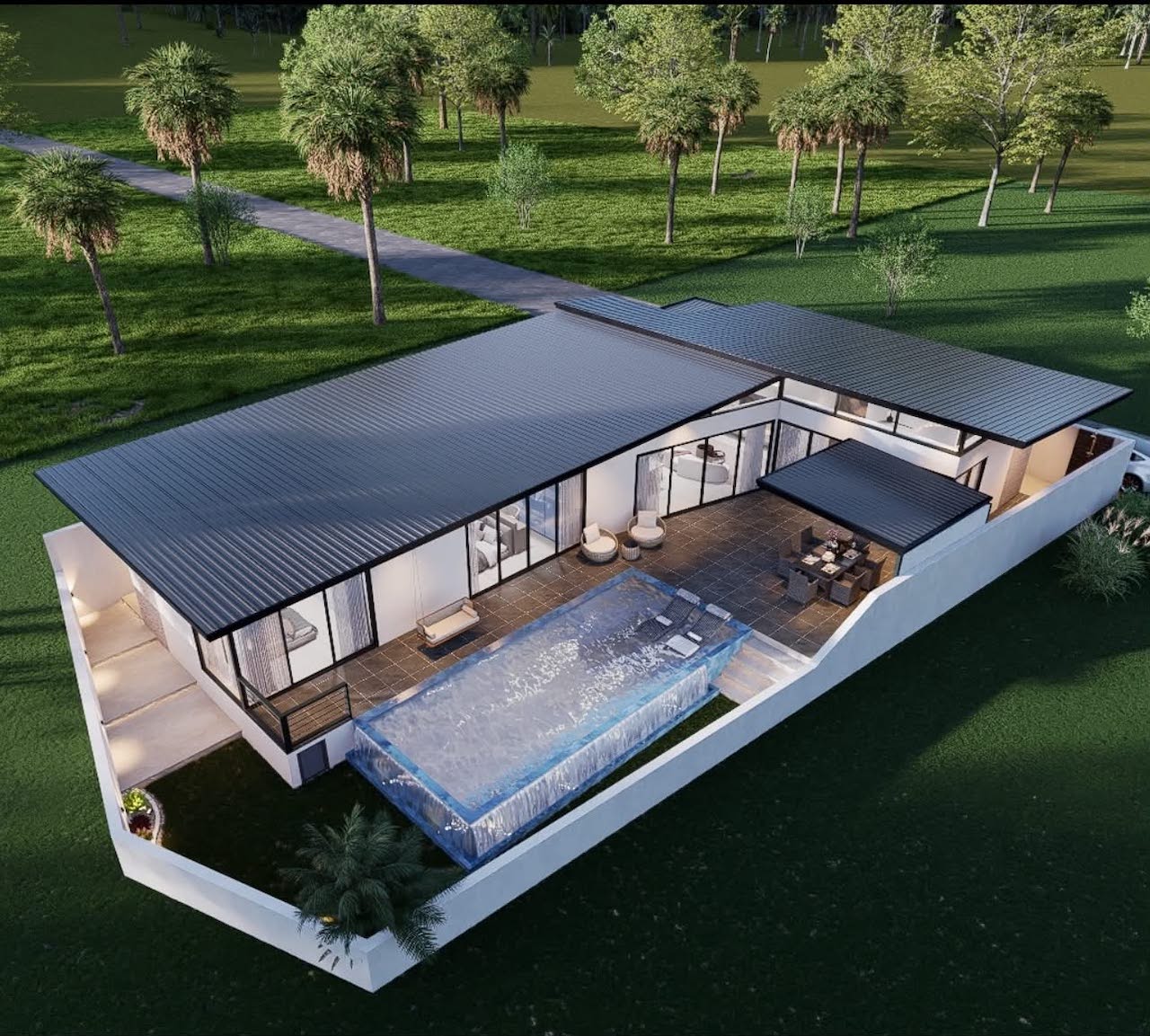 Maenam Villa Project Exterior Rendering