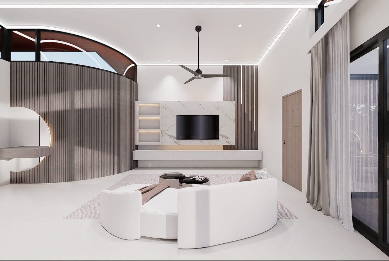 Maenam Villa Project Living Area