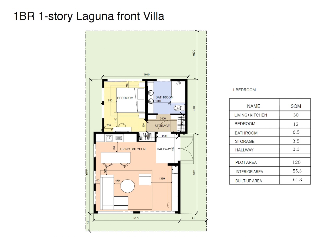 Casa Blanca Residences Casa Blanca Residences 1 Bed Floor Plan