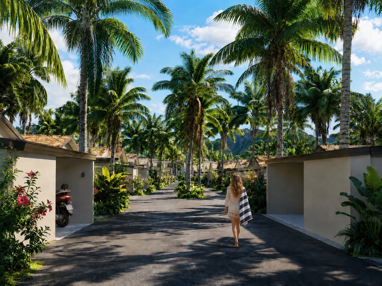 Eden Beach Villas Project Road