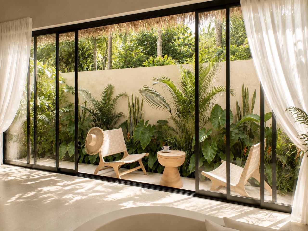 Eden Beach Villas Sliding Glass Doors