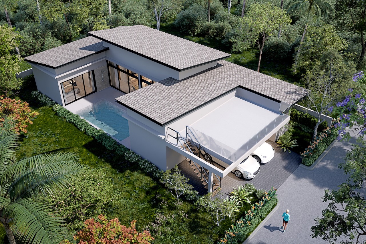The Elysia Aerial Render
