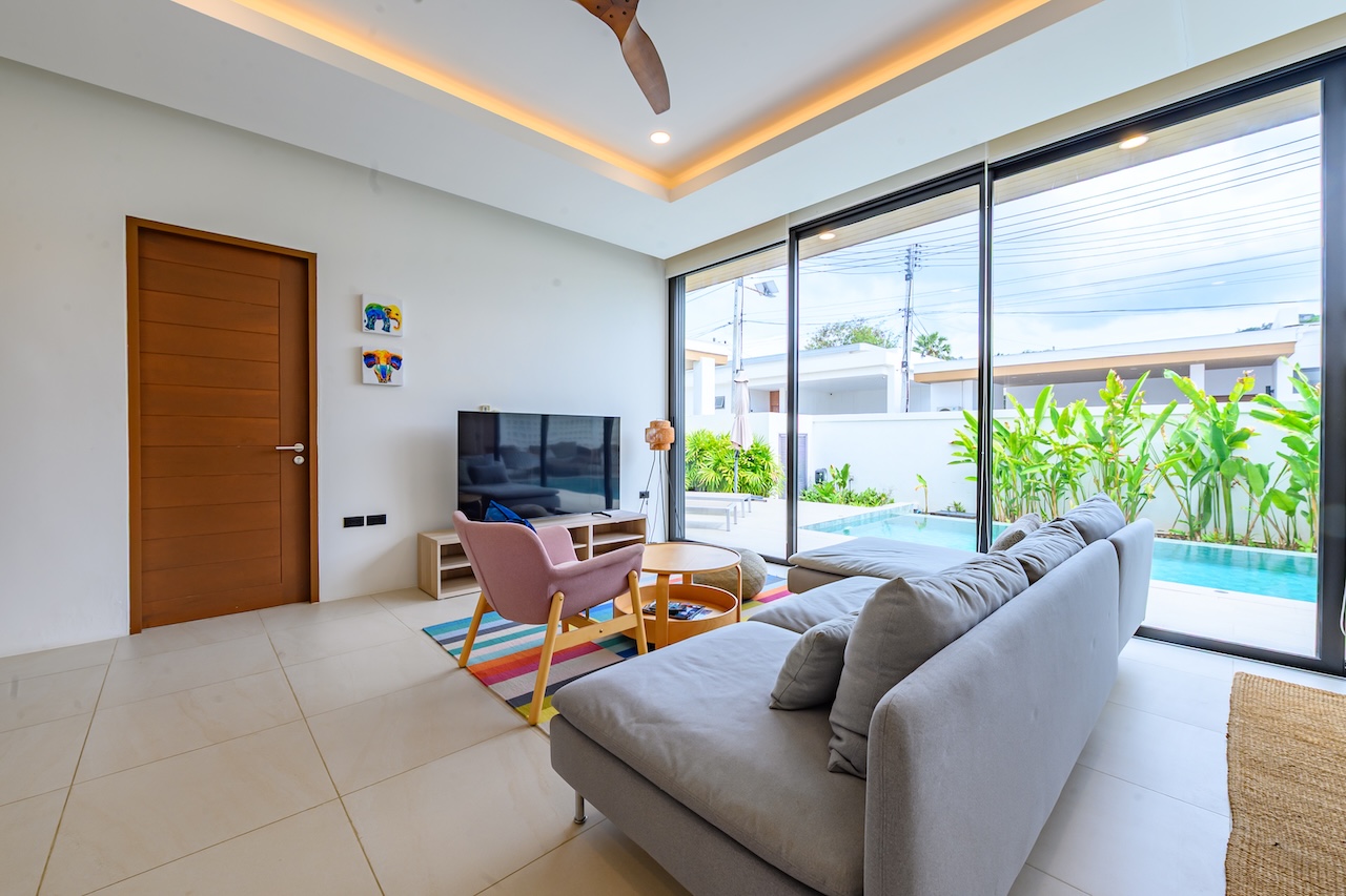 Bophut 2-Bed Pool Villa Lounge