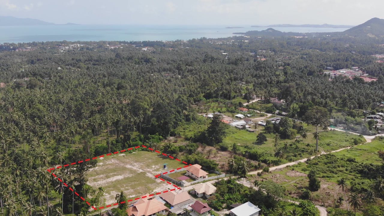 Development Land in Maenam Development Land in Maenam bird eye view