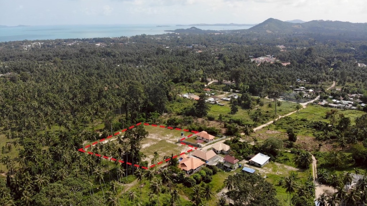Development Land in Maenam Development Land in Maenam bird eye view