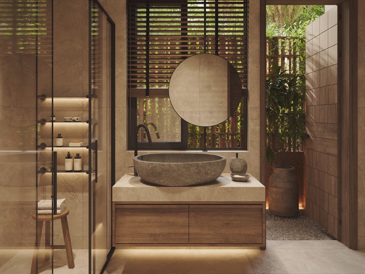 Hidden Lotus Villas In Maenam Hidden Lotus Villas In Maenam Master Bathroom