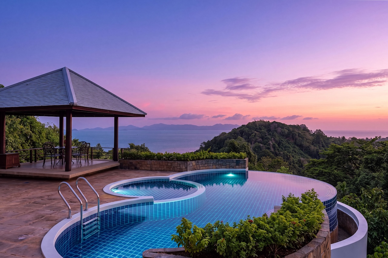 Koh Samui Villa In Laem Yai Koh Samui Villa In Laem Yai View Night