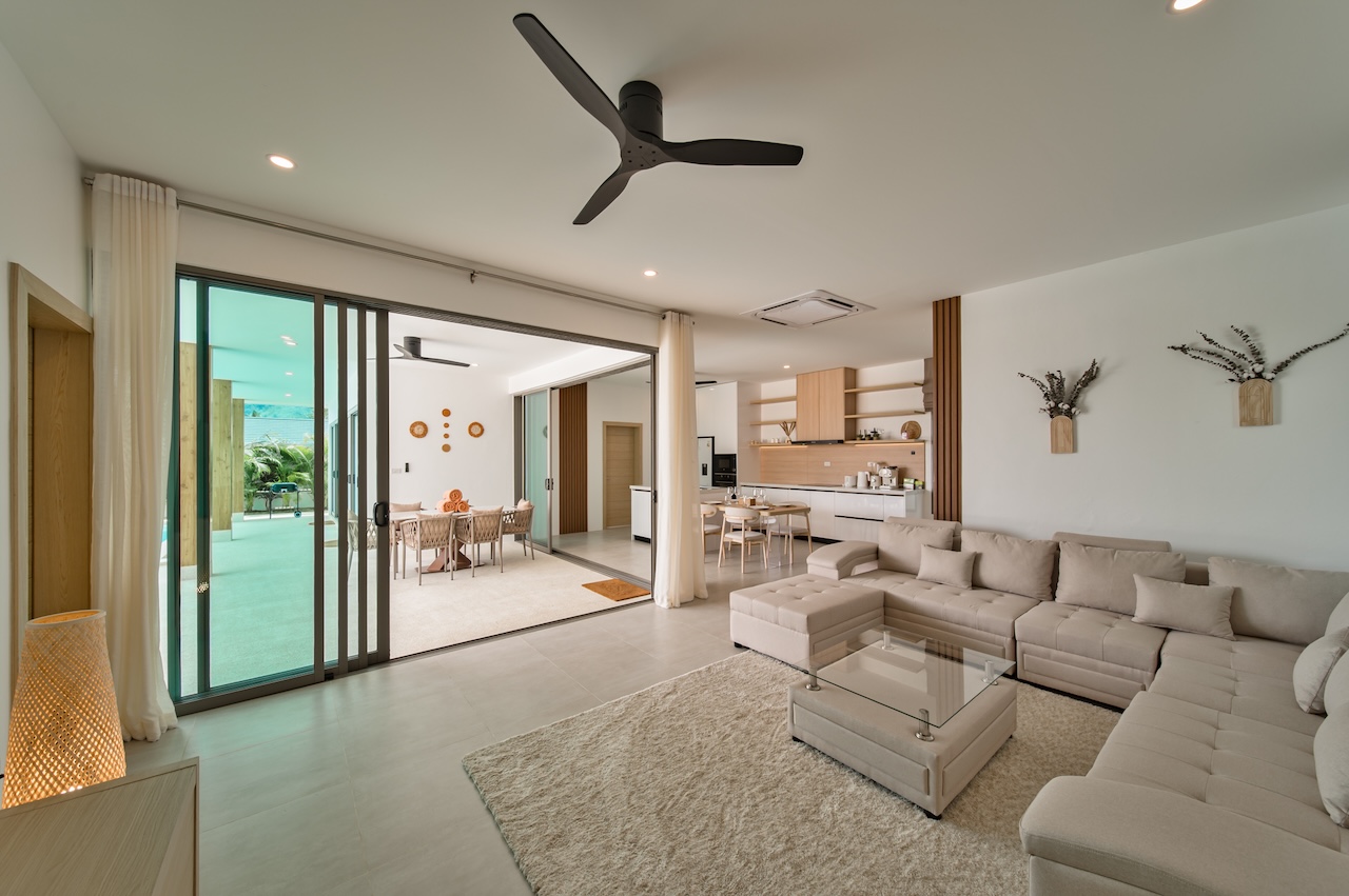 Lamai Modern Contemporary Villa Living Area