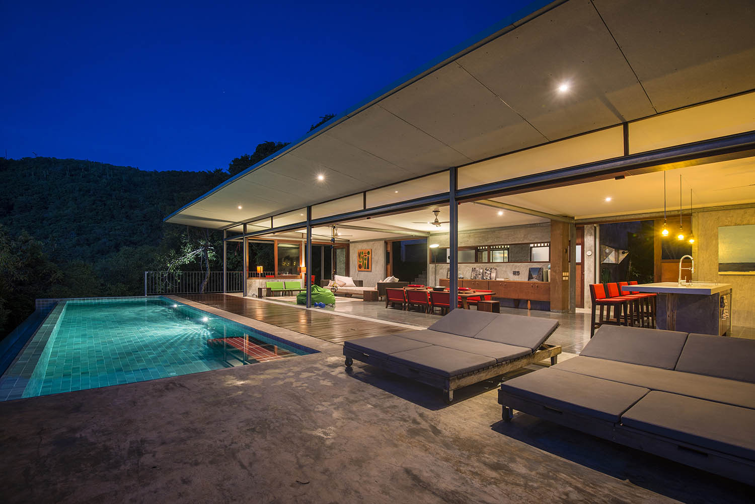Luxury Koh Samui Villa For longterm Rent Luxury Koh Samui Villa For longterm Rent Terrace Night