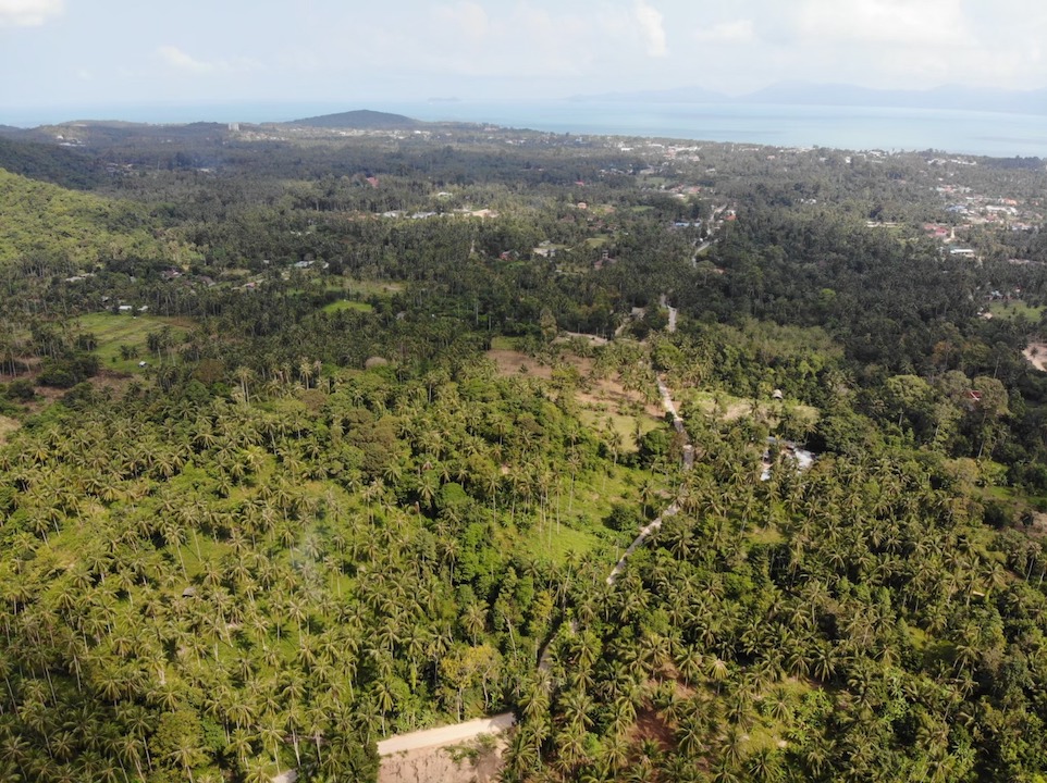 Maenam Samui Land Plot for Sale bird eye view