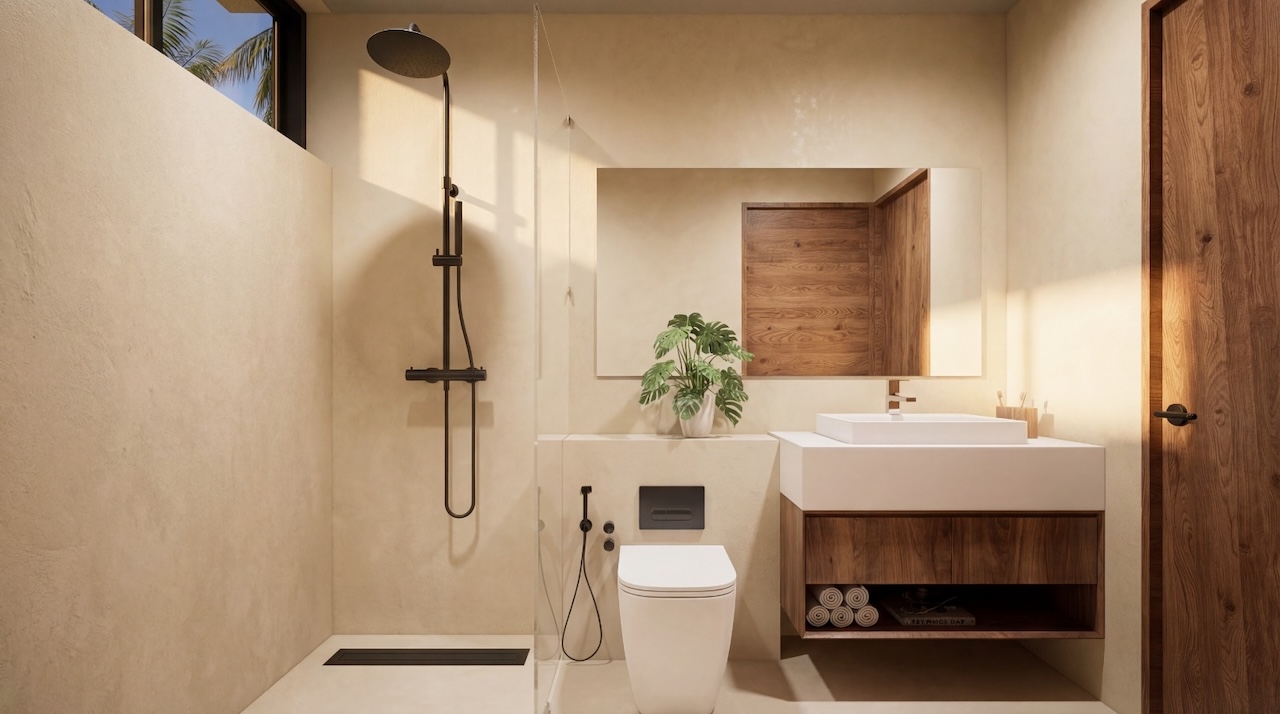Sacarat Beach 3-Bedroom Villas Sacarat Beach 3-Bedroom Villas Bathroom