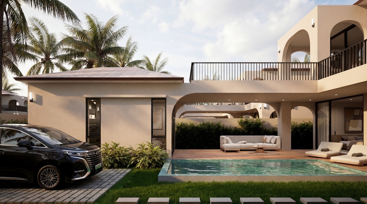 Sacarat Beach 3-Bedroom Villas Sacarat Beach 3-Bedroom Villas Swimming Pool