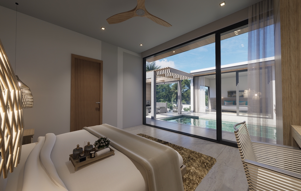 Samui Golf Luxury Villas Type D Samui Golf Luxury Villas Type D bedroom view