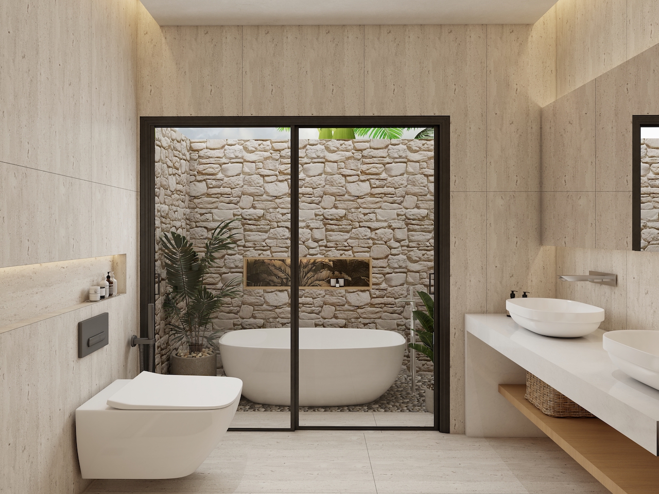 Samui Golf Luxury Villas Type D Samui Golf Luxury Villas Type D bathroom